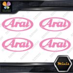 Compatible Arai Helmets Oval Emblem Pack of 4 MINI SIZE Decals Stickers Vinyl - Image 21