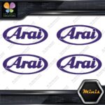 Compatible Arai Helmets Oval Emblem Pack of 4 MINI SIZE Decals Stickers Vinyl - Image 22