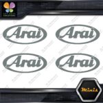 Compatible Arai Helmets Oval Emblem Pack of 4 MINI SIZE Decals Stickers Vinyl - Image 5
