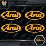 Compatible Arai Helmets Oval Emblem Pack of 4 MINI SIZE Decals Stickers Vinyl - Image 7