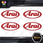 Compatible Arai Helmets Oval Emblem Pack of 4 MINI SIZE Decals Stickers Vinyl - Image 9