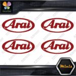 Compatible Arai Helmets Oval Emblem Pack of 4 MINI SIZE Decals Stickers Vinyl - Image 10