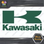Compatible Kawasaki Vintage K Name Rectangle Motorcycles Vinyl Decals Stickers - Image 12