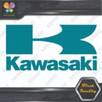 Compatible Kawasaki Vintage K Name Rectangle Motorcycles Vinyl Decals Stickers - Image 13