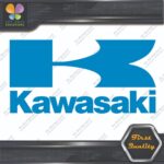Compatible Kawasaki Vintage K Name Rectangle Motorcycles Vinyl Decals Stickers - Image 14