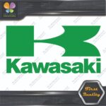 Compatible Kawasaki Vintage K Name Rectangle Motorcycles Vinyl Decals Stickers - Image 3