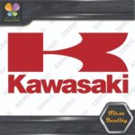 Compatible Kawasaki Vintage K Name Rectangle Motorcycles Vinyl Decals Stickers - Image 4