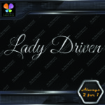 Lady Driven Fancy Lady Banner Tuning Girl Power JDM Vinyl Decals Stickers - Image 10