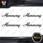Compatible Harmony Guitars Name Pack of 4 MINI SIZE Decals Stickers Vinyl