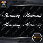 Compatible Harmony Guitars Name Pack of 4 MINI SIZE Decals Stickers Vinyl - Image 3
