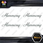 Compatible Harmony Guitars Name Pack of 4 MINI SIZE Decals Stickers Vinyl - Image 4