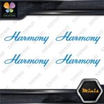 Compatible Harmony Guitars Name Pack of 4 MINI SIZE Decals Stickers Vinyl - Image 10