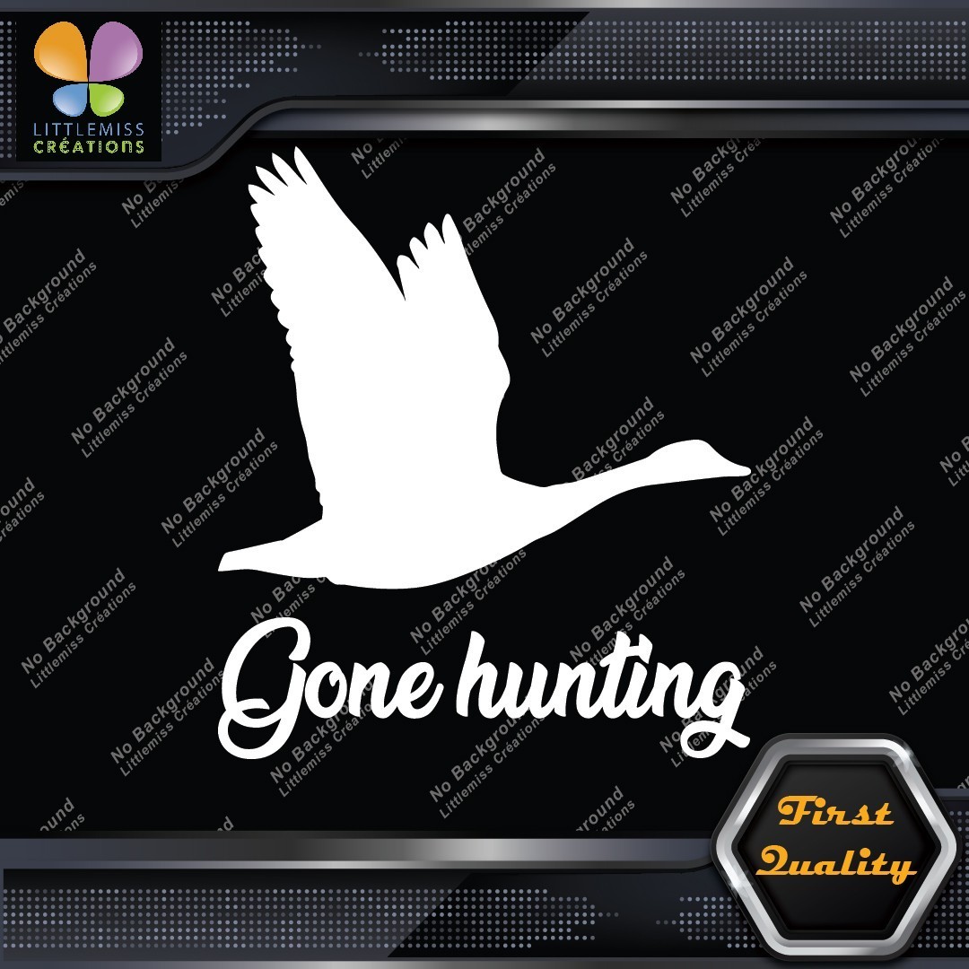Gone Hunting Goose Flying Canadian Animals Hunter Wild Decals Stickers Vinyl 277460956293 Gone Hunting Goose Flying Canadian Animals Hunter Wild Decals Stickers Vinyl - Image 1