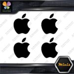 Compatible Apple Bite Logo Computer Pack of 4 MINI SIZE Decals Stickers Vinyl - Image 3