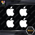 Compatible Apple Bite Logo Computer Pack of 4 MINI SIZE Decals Stickers Vinyl - Image 4