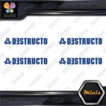 Compatible Destructo Skateboards Full Pack of 4 MINI SIZE Decals Stickers Vinyl - Image 11