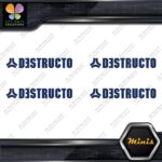 Compatible Destructo Skateboards Full Pack of 4 MINI SIZE Decals Stickers Vinyl - Image 12