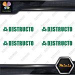 Compatible Destructo Skateboards Full Pack of 4 MINI SIZE Decals Stickers Vinyl - Image 15