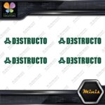 Compatible Destructo Skateboards Full Pack of 4 MINI SIZE Decals Stickers Vinyl - Image 16