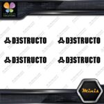 Compatible Destructo Skateboards Full Pack of 4 MINI SIZE Decals Stickers Vinyl - Image 3