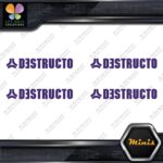 Compatible Destructo Skateboards Full Pack of 4 MINI SIZE Decals Stickers Vinyl - Image 22