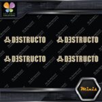 Compatible Destructo Skateboards Full Pack of 4 MINI SIZE Decals Stickers Vinyl - Image 23