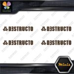 Compatible Destructo Skateboards Full Pack of 4 MINI SIZE Decals Stickers Vinyl - Image 24