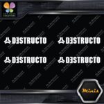 Compatible Destructo Skateboards Full Pack of 4 MINI SIZE Decals Stickers Vinyl - Image 4