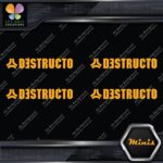 Compatible Destructo Skateboards Full Pack of 4 MINI SIZE Decals Stickers Vinyl - Image 6