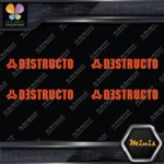 Compatible Destructo Skateboards Full Pack of 4 MINI SIZE Decals Stickers Vinyl - Image 7