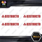 Compatible Destructo Skateboards Full Pack of 4 MINI SIZE Decals Stickers Vinyl - Image 8