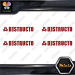 Compatible Destructo Skateboards Full Pack of 4 MINI SIZE Decals Stickers Vinyl - Image 9