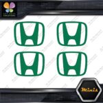 Compatible Honda  H Emblem Logo JDM Pack of 4 MINI SIZE Decals Stickers Vinyl - Image 16