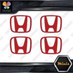 Compatible Honda  H Emblem Logo JDM Pack of 4 MINI SIZE Decals Stickers Vinyl