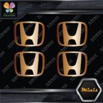Compatible Honda  H Emblem Logo JDM Pack of 4 MINI SIZE Decals Stickers Vinyl - Image 19