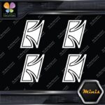 Compatible Tama Drums Logo Emblem Horn Pack of 4 MINI SIZE Decals Stickers Vinyl - Image 3