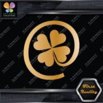 Clover Leaf 4 Four Petals Lucky Irish Shamrock At Sign Decals Stickers Vinyl - Image 17