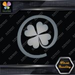 Clover Leaf 4 Four Petals Lucky Irish Shamrock At Sign Decals Stickers Vinyl - Image 18