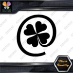 Clover Leaf 4 Four Petals Lucky Irish Shamrock At Sign Decals Stickers Vinyl - Image 3