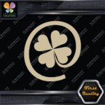 Clover Leaf 4 Four Petals Lucky Irish Shamrock At Sign Decals Stickers Vinyl - Image 23