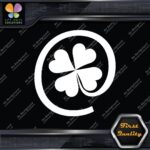 Clover Leaf 4 Four Petals Lucky Irish Shamrock At Sign Decals Stickers Vinyl - Image 4