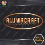 Compatible Alumacraft Boats Oval Waves Vintage Logo Emblem Vinyl Decals Stickers - Image 15