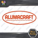 Compatible Alumacraft Boats Oval Waves Vintage Logo Emblem Vinyl Decals Stickers - Image 18