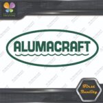 Compatible Alumacraft Boats Oval Waves Vintage Logo Emblem Vinyl Decals Stickers - Image 10