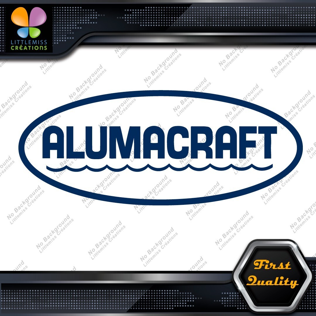 Compatible Alumacraft Boats Oval Waves Vintage Logo Emblem Vinyl Decals Stickers 276695465724 Compatible Alumacraft Boats Oval Waves Vintage Logo Emblem Vinyl Decals Stickers - Image 1