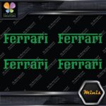 Compatible Ferrari Name Cars Logo Pack of 4 MINI SIZE Decals Stickers Vinyl - Image 13