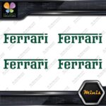 Compatible Ferrari Name Cars Logo Pack of 4 MINI SIZE Decals Stickers Vinyl - Image 15