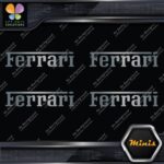 Compatible Ferrari Name Cars Logo Pack of 4 MINI SIZE Decals Stickers Vinyl - Image 17