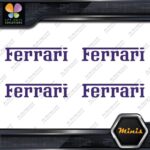 Compatible Ferrari Name Cars Logo Pack of 4 MINI SIZE Decals Stickers Vinyl - Image 21