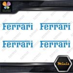 Compatible Ferrari Name Cars Logo Pack of 4 MINI SIZE Decals Stickers Vinyl - Image 9